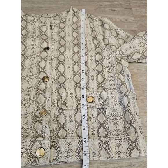 ZARA Women's Denim Animal Print Jacket Size Medium - Picture 6 of 8